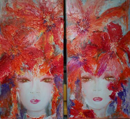 Jacqueline COLLARD Peintures sur toiles