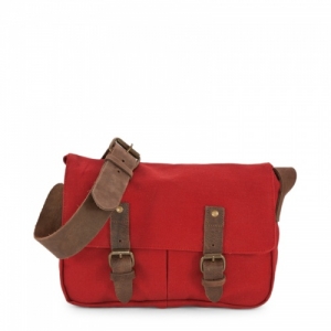 sac besace en toile et cuir C-OUI