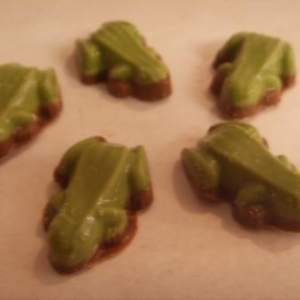 grenouille chocolat lait avec pistache
