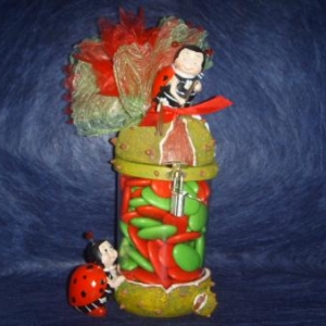 14.35 euros bonbonniere coccinelle 20 cm H 