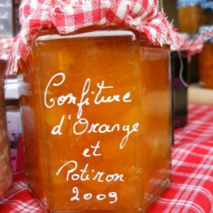 confiture d'orange et potiron (3 euros)