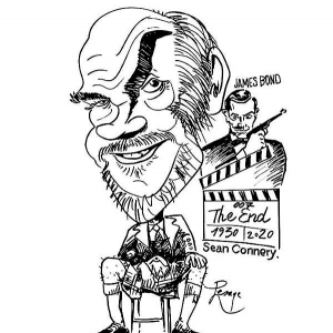 caricature_Sean Connery. James Bond.007
