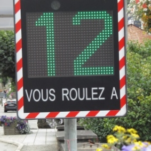 Gros plan vers l'aval.