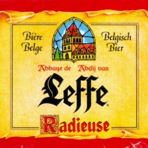 Etiquette de Leffe radieuse