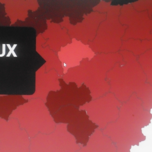 Rendeux est en très clair, Ste Ode et Tenneville en très foncé, les autres communes entre les deux.