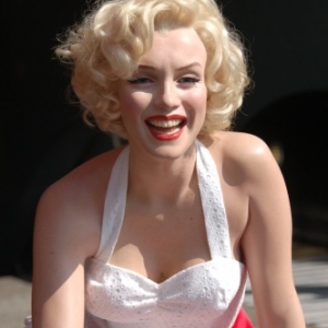 Marylin en rue sur Hollywood Boulevard