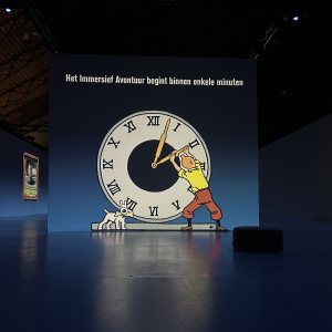 View of the show © Culturespaces © Hergé / Tintinimaginatio 2023