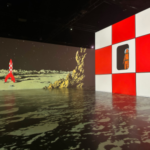 View of the show © Culturespaces © Hergé / Tintinimaginatio 2023