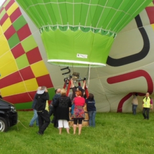 depart en montgolfiere a han sur lesse