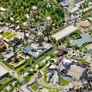 Maquette de l' "Expo 58", à l' "Atomium", un prêt d'un passionné de modélisme © "Be Culture"