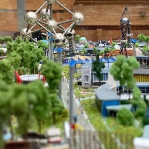 Maquette de l' "Expo 58", à l' "Atomium", un prêt d'un passionné de modélisme © "Be Culture"