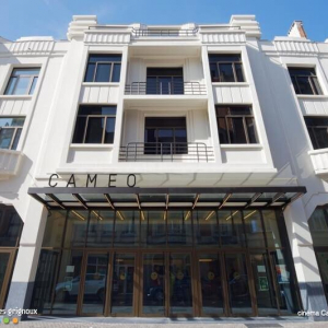 La façade "Art Déco" du "Caméo", à Namur © Ph. : Julien Forthomme/"Les Grignoux"