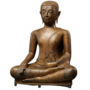 Bouddha en bronze (Thaïlande/ancien Royaume d’Ayutthaya/67 cm) © « Galerie Hioco »