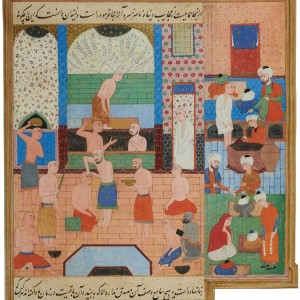 « Calife Al-Ma’mun et le Barbier au Haman » (Iran) © « Gal. Kervokian »