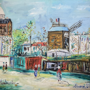 "Le Moulin de la Galette à Montmartre" (Maurice Utrillo/1938) © "Willow Galery" © Ph. : F. Sebo