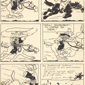 "Tintin en Amérique" © "Hergé/Tintinimaginatio 2025" © "Huberty & Breyne" © Photo : Fabien Sebo