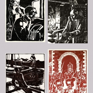 A gauche, deux gravures, selon nous, avec toute la force de Constant Permeke © Joseph Gillain/François Deneyer