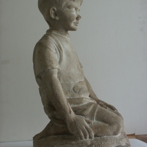 Fresques peintes dans l’église de Corbion/1956 © Joseph Gillain