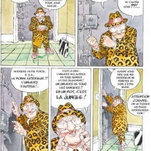 1ère planche avec Jérôme Moucherot © François Boucq © Moulinsart-Géo/2021