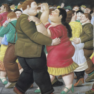 « La Première Dame »/1989/huile sur toile/203 x 165 cm © Fernando Botero