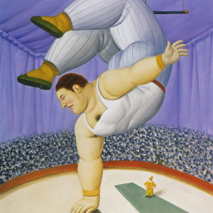 « Contorsionniste »/2018/huile sur toile/2018/135 x 100 cm © Fernando Botero