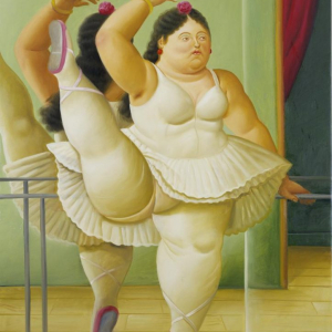 « Danseuse à la Barre »/2001/huile sur toile/164 x 116 cm © Fernando Botero