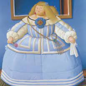 « L’Infante Marguerite »/2005/d’après Velasquez/huile sur toile/201×170 cm © Fernando Botero © Ph. : Murielle Lecocq