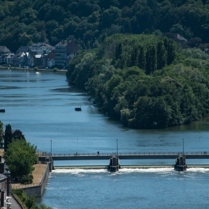 L’île Vas-t’y-Frotte, à proximité du projet de base nautique, à Jambes-Namur