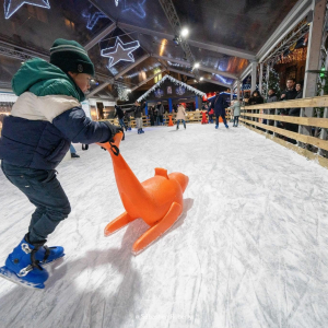 Patinoire de Noël, sur la place de l'Ange ⓒ « Colors Production » ⓒ Photo : Ville de Namur