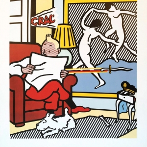 Hors Expo : « Tintin reading »/1993 © Hergé-Moulinsart 2021 © Collection Carlo F. Bilotti, Palm Beach