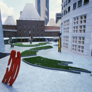 Pontiac Marina, Singapour : installation « Singapore Brushstroke »/1996 © Lichtenstein Foundation Collection