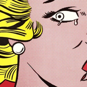 « Crying Girl »/45 x 61 cm/1963 © The Roy Lichtenstein Foundation Collection / SABAM 2021