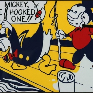 Hors Expo : « Look Mickey »/121,9 × 175,3 cm/1961 © The Roy Lichtenstein Foundation Collection