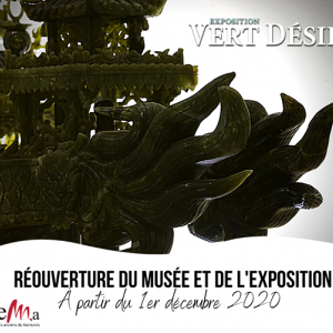 L'affiche de la réouverture de l'exposition "Vert Désir" © Province de Namur
