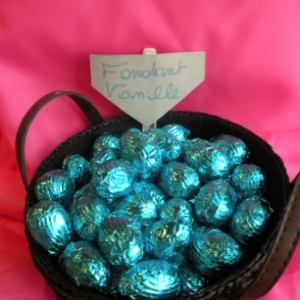 Oeufs de Paques au chocolat fondant vanille