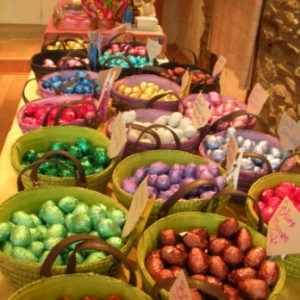 Petits oeufs de Paques en chocolat 