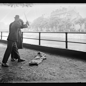 1078 Reconstitution d’un assassinat Quai de la Boverie, Liège 15 juillet 1930 © Archives de l’État à Liège