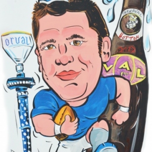 caricature Val 1er prince carnaval Hotton 2017