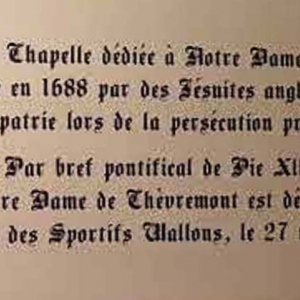 La chapelle des Jésuites anglais ( photo : F. Detry )