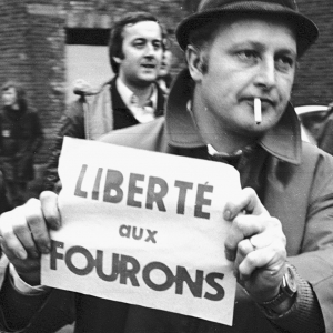 Contre-manifestants pacifiques francophones 