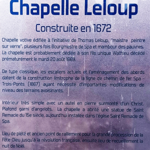 La chapelle Leloup  ( photo : F. Detry )