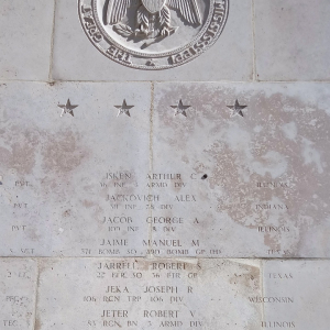 Le cimetière américain d' Henri-Chapelle ( photo Detry )