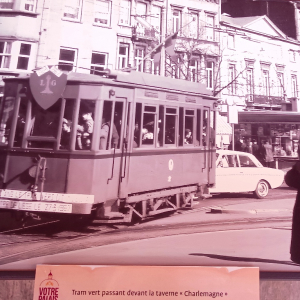 Le tram à Liège ( photo : F. Detry )