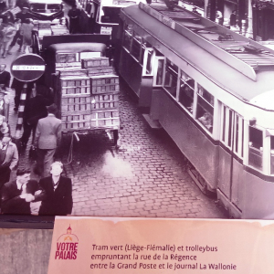 Le tram à Liège ( photo : F. Detry )