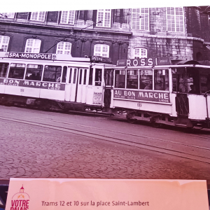 Le tram à Liège ( photo : F. Detry )