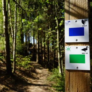 La signalétique ( N° de la promenade et symbole )