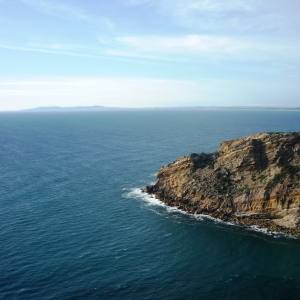 Vue imprenable sur la plage dos Lagosteiros en contre-bas ( Photo F. DETRY)