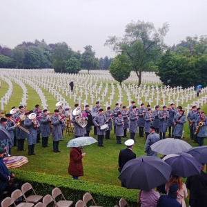 Cérémonie du 28-05-2025 au cimetière américain d' Henri-Chapelle