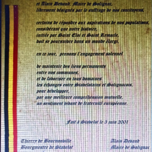 Serment de jumelage Serment de jumelage