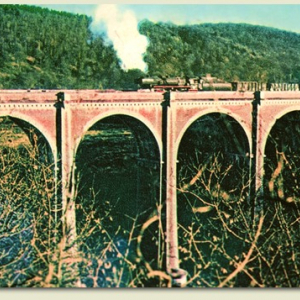 Viaduc Semois Conques - Herbeumont, probablement vers 1955 (photo Le Saglé)